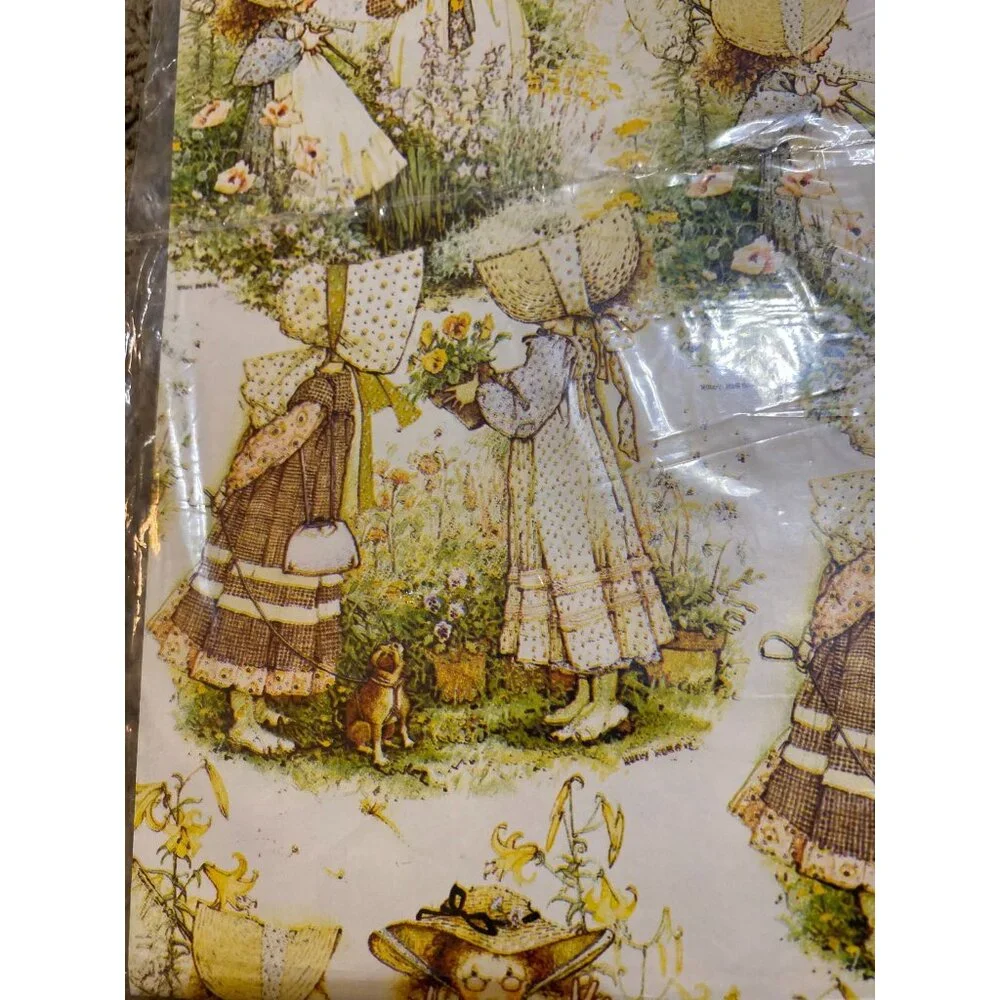 Vintage Americard American Greetings Gift Wrap for Girls NEW Frontier Girls Bonn